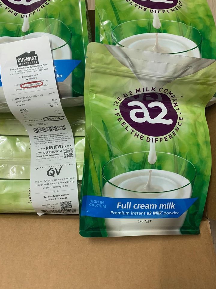 Sữa A2 Nguyên Kem Úc 1Kg