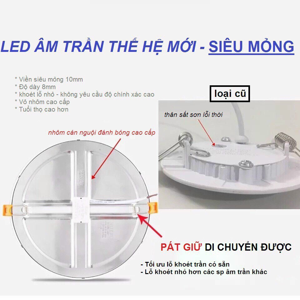 Đèn Âm Trần Đa Năng Tròn