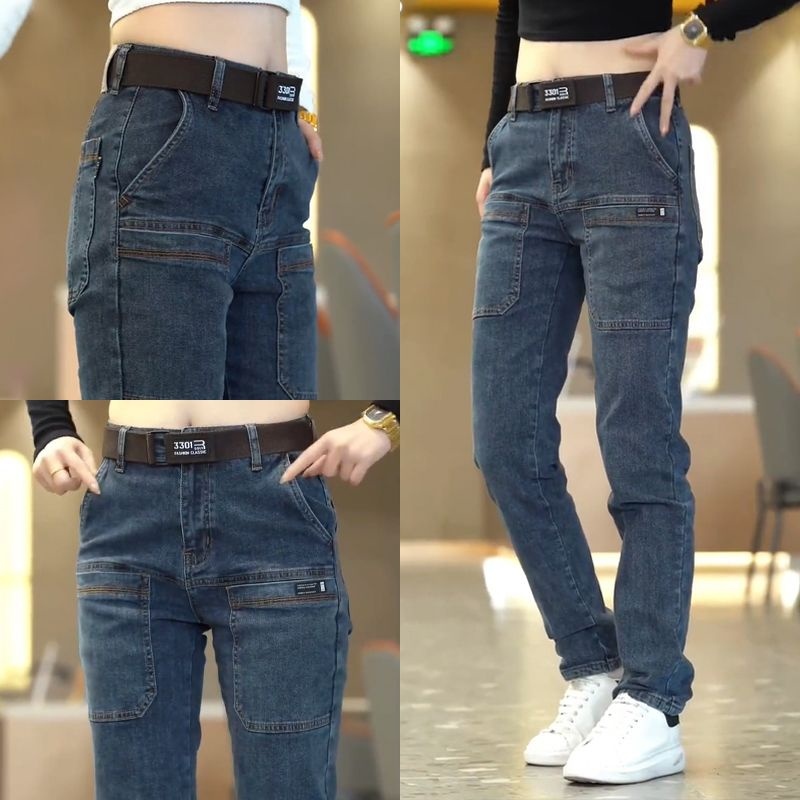 COD DSFEDTGETEER 【kho sẵn sàng COD】QSDFDDuần Jean Ôm Co Giãn Thời Trang Xuân Hè Mới Cho Nam
