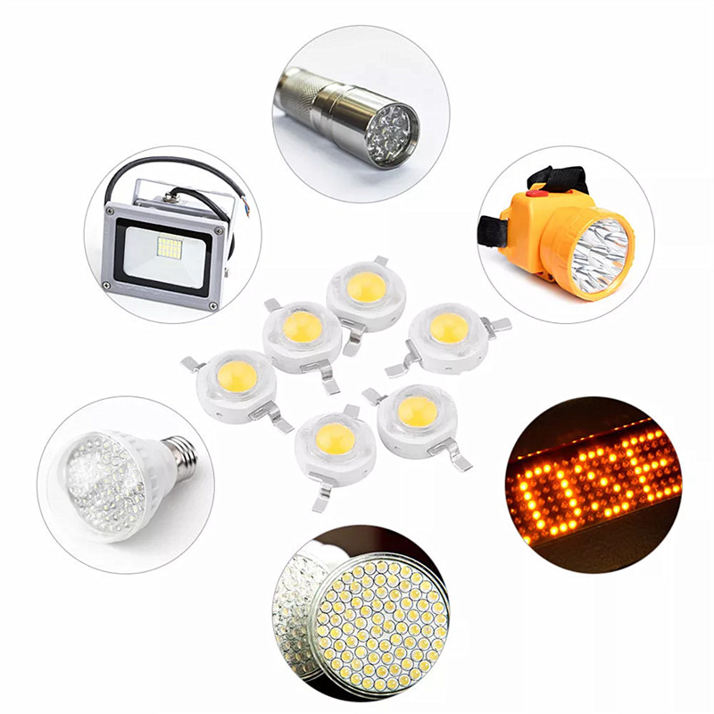 【UrbanNomad】1W 3W High Power LED Beads Full Spectrum White Warm white Green Red Royal blue RGB UV CREE Chip With 20mm Black Star 10pcs. 