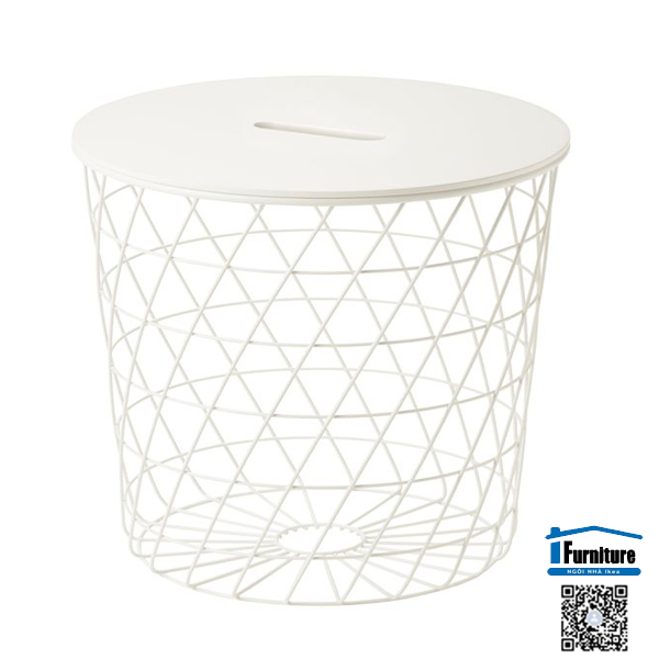 BÀN TRỮ ĐỒ ĐA NĂNG KVISTBRO IKEA - TRẮNG ( XANH)