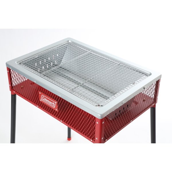 COLEMAN JAPAN COOL STAGE 2-WAY GRILL/ RED เตาปิ้งย่าง ถอด