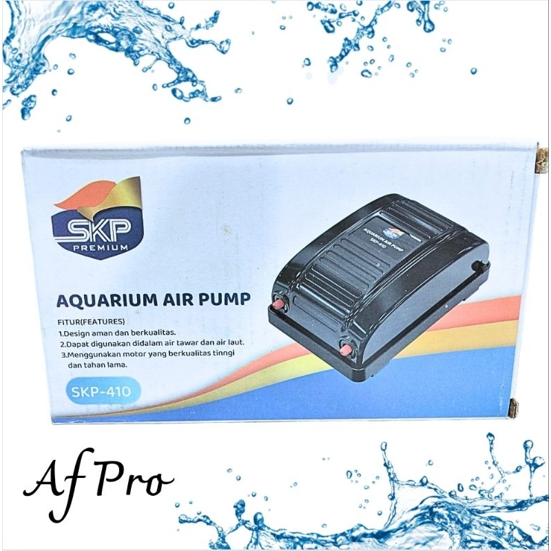 Airpump Aquarium Aerator udara 2 Lubang SKP 410