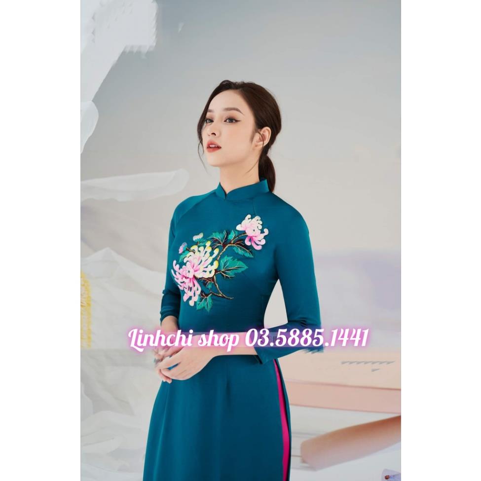 siêu rẻ siêu phẩm 2023 áo dài thêu lụa tây thi