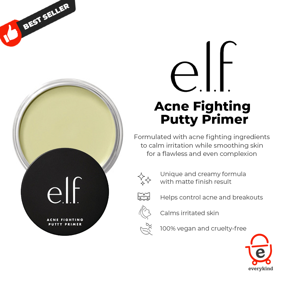 Elf Acne Fighting Putty Primer Prevents Breakouts & Reduces Redness