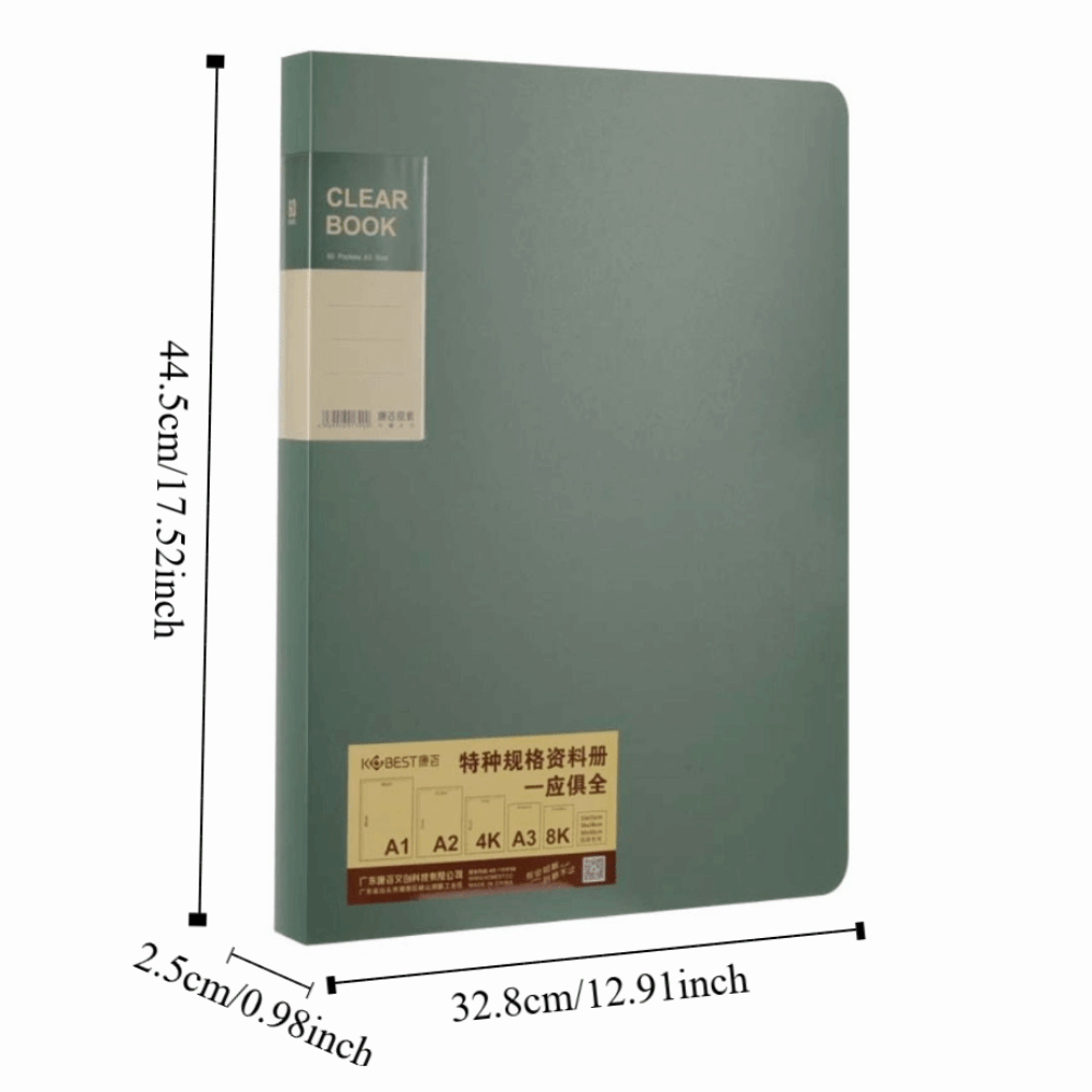 Document Organizer Thickened A3 Document Folder Multifunctional Light ...