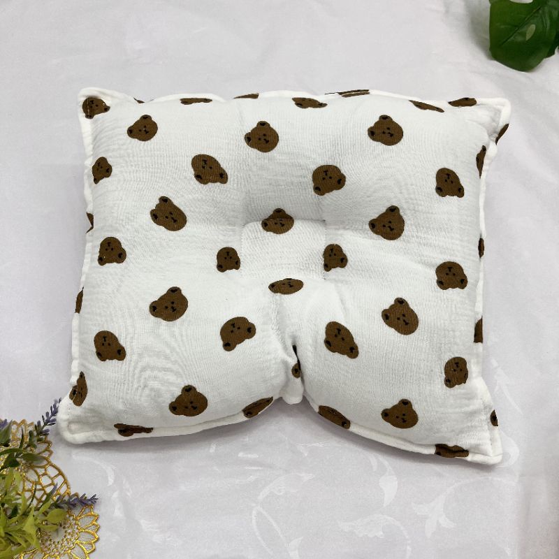 Gối lõm xô muslin  cho bé