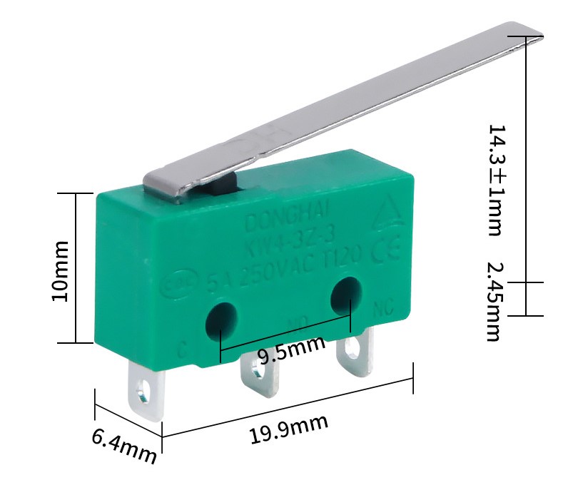 Công Tắc Hành Trình 3 Chân 5A 250V