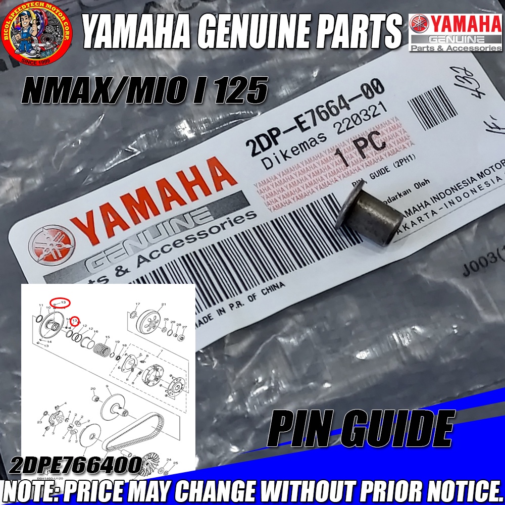 NMAX/MIO I 125 PIN GUIDE (YGP) (Genuine: 2DP-E7664-00) | Lazada PH