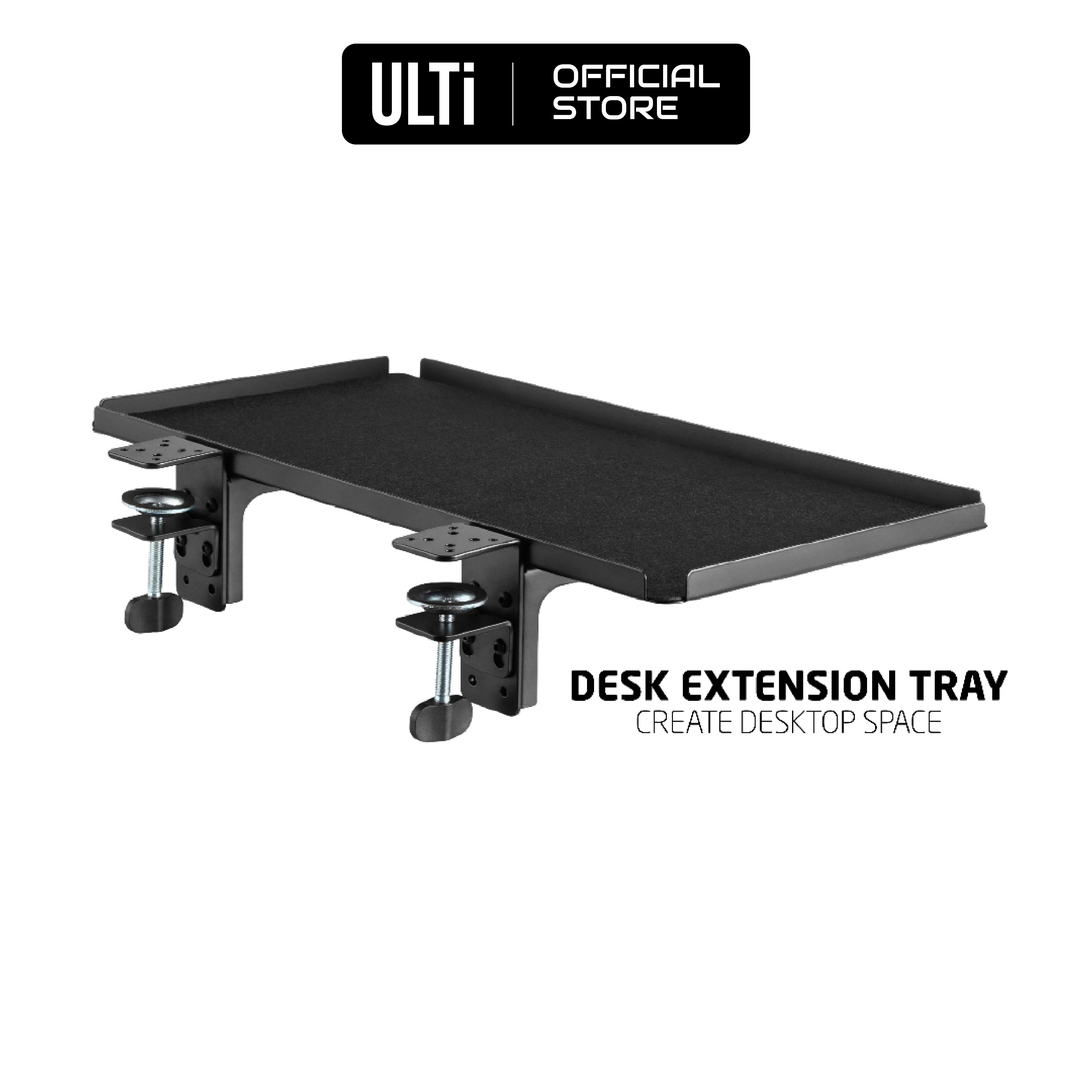 Keyboard Tray Stores Under Desk Desk Extender Ergonomic Clamp-on - View #2