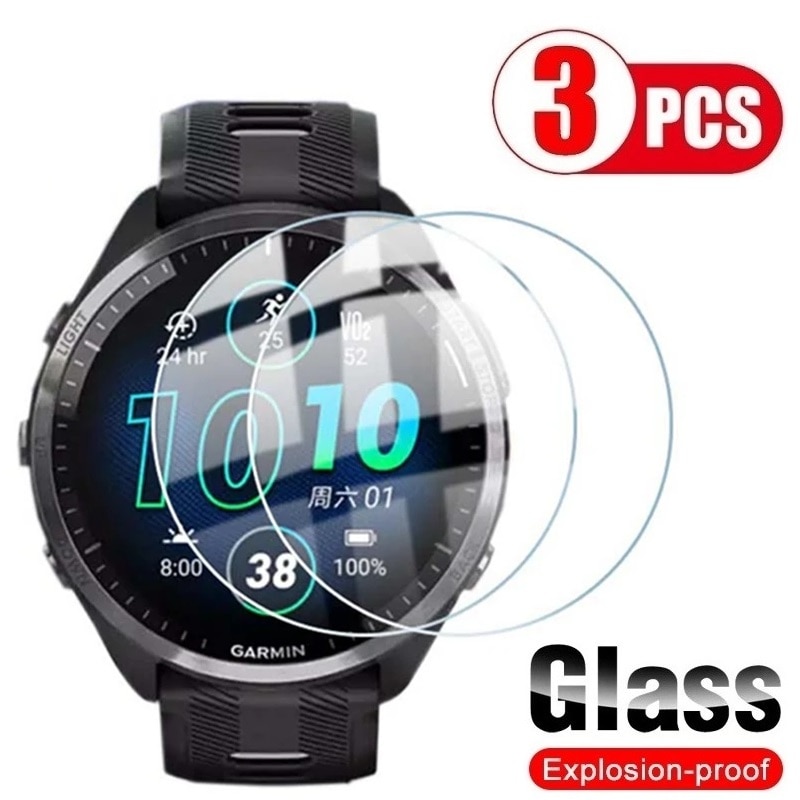 Tempered glass for garmin forerunner 265 255 245 235 55 screen protector anti-scratch for garmin forerunner 965 955 945 935 735