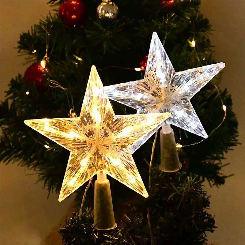 New LED Five-Pointed Star Christmas Tree Ceiling Light 18cm Christmas Tree Decorations Home Party Wedding Christmas Decoration Lighting Props