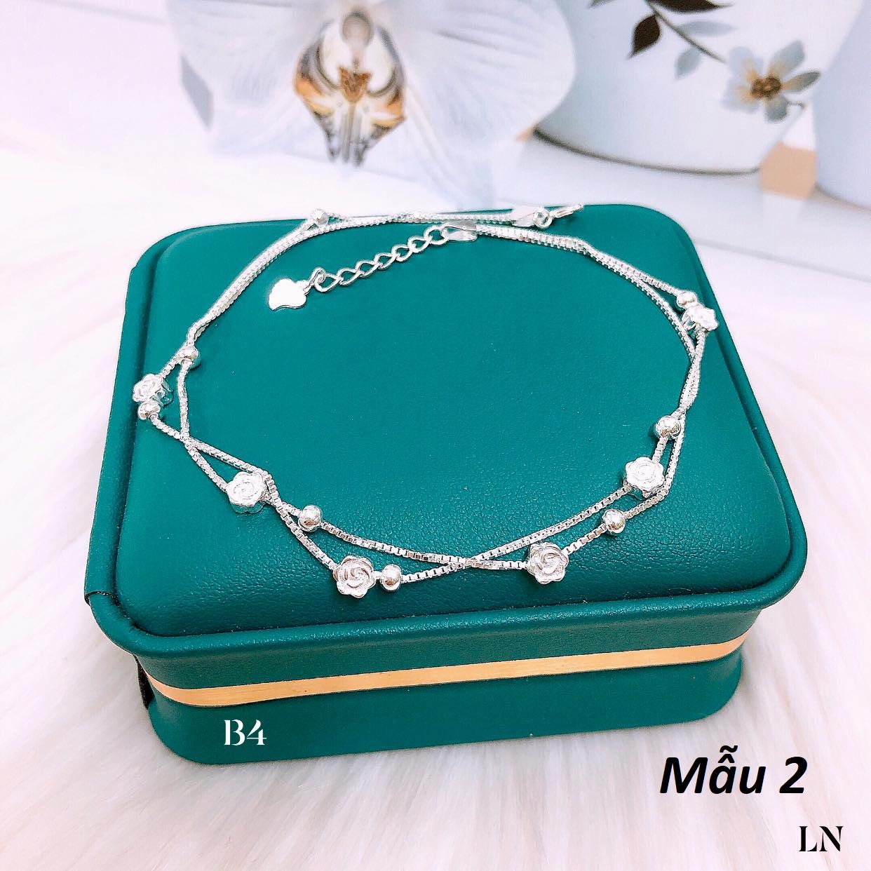 Lắc chân bạc Ý cao cấp các mẫu MS17e