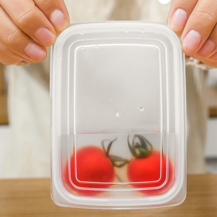 Polocat Food Container Stackable Freezer Organizer Freezer Layer Storage Box Refrigerator Kitchen Finishing Plastic Crisper