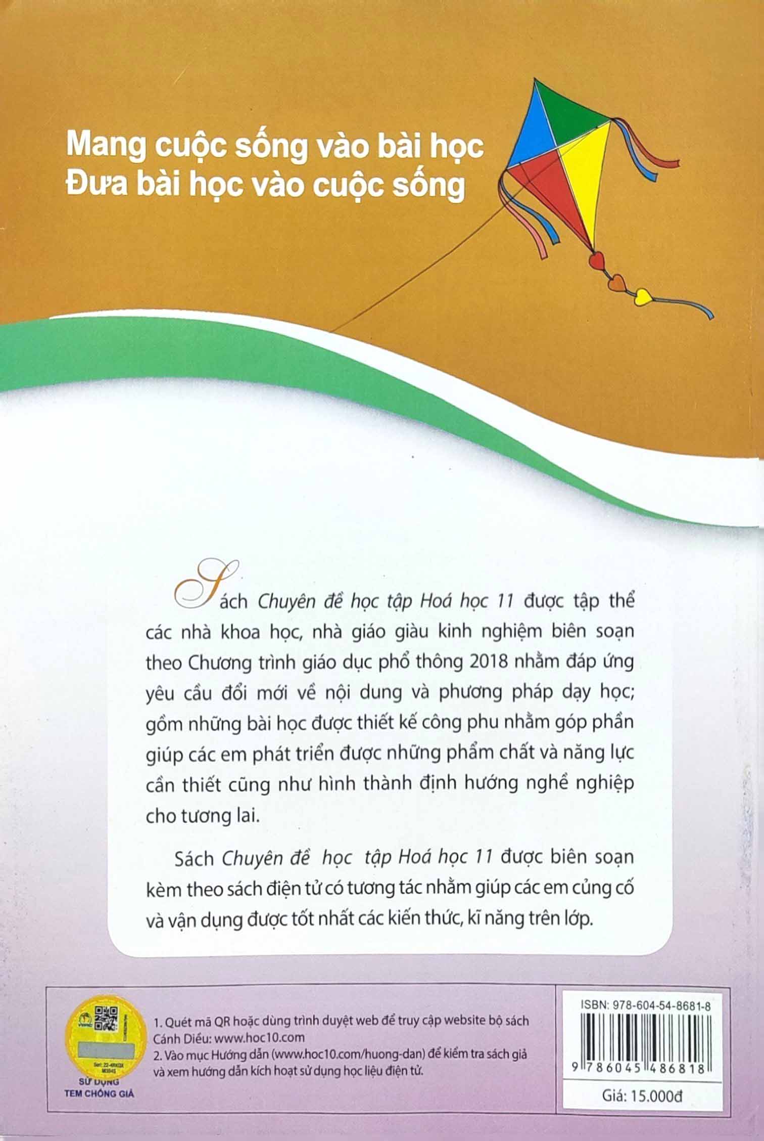 Sách Fahasa - Chuyên Đề Học Tập Hoá Học 11 (Cánh Diều) (2023)