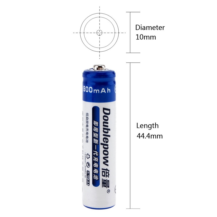 Pin Tiểu Sạc AAA - Pin Sạc AAA 900mAh Doublepow
