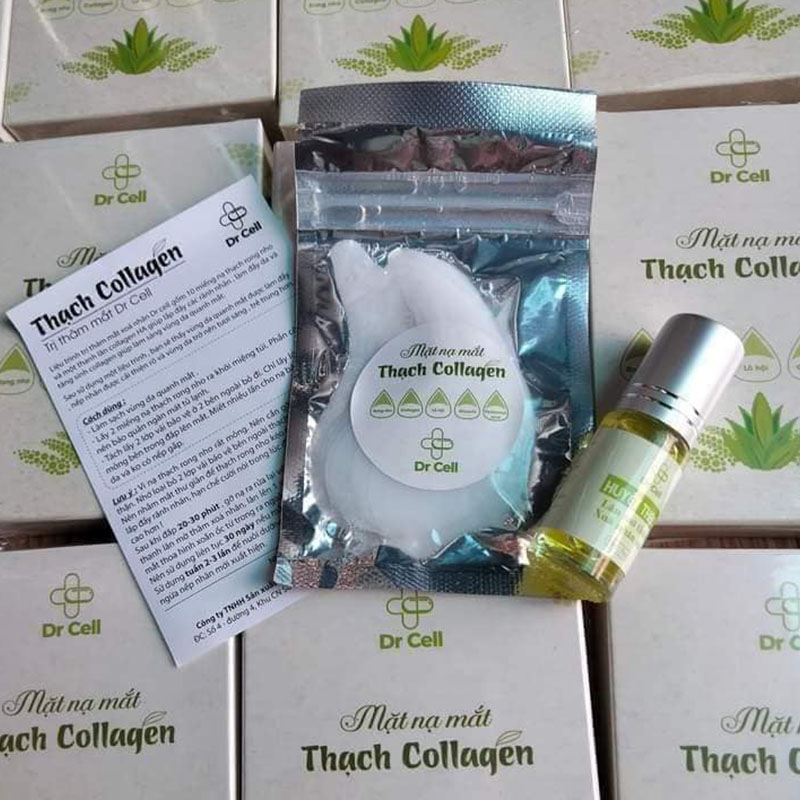 Miếng Dán Thâm Quầng Mắt, Mặt Nạ Mắt Thạch Collagen Dr Cell