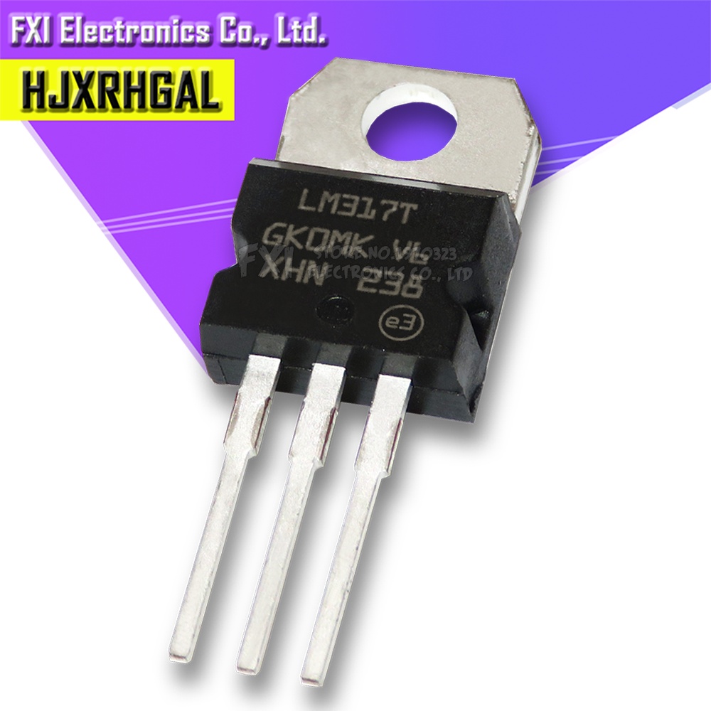 10pcs lm317t lm317 to-220 to220 regulated triode transistor integrated circuit