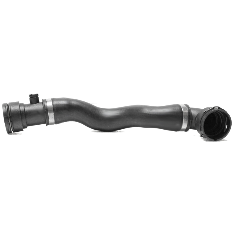Upper cooling system radiator water hose with bleeder screw fitting for bmw e39 525i 528i 530i 1999-2003 11531705223
