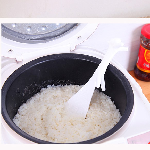[HCM]Muỗng, Thìa xới cơm lúa mạch hình con sóc