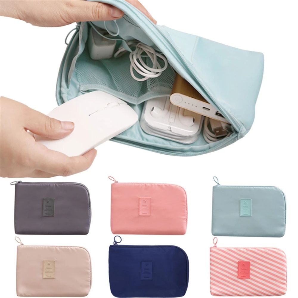 MEMEDAN Multifunction Travel Accessory Headset Bag Earphone Data Cable Digital USB Wire Organizer Cable Storage Bag Electronic Organizer Mobile Charger Holder