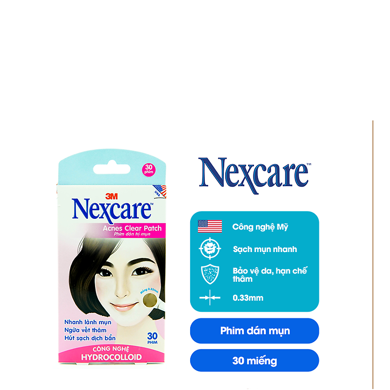 MIẾNG DÁN MỤN NEXCARE ( HỘP 30  MIẾNG)