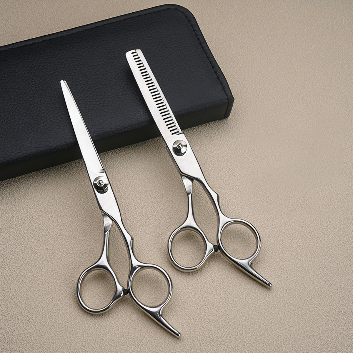 Kéo cắt và tỉa tóc 6inch Cao cấp(Thép không gỉ) CINDY