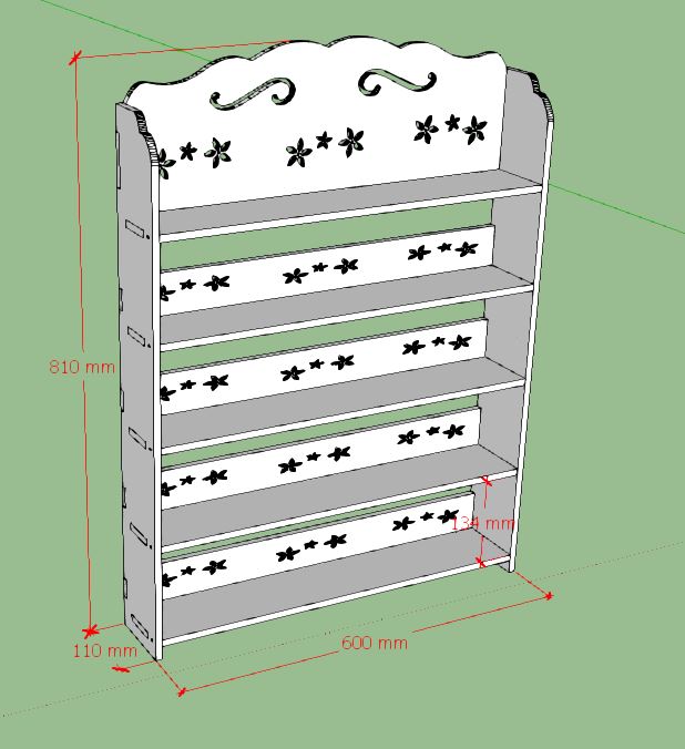 Kệ để Sơn Nail hình hoa Mai