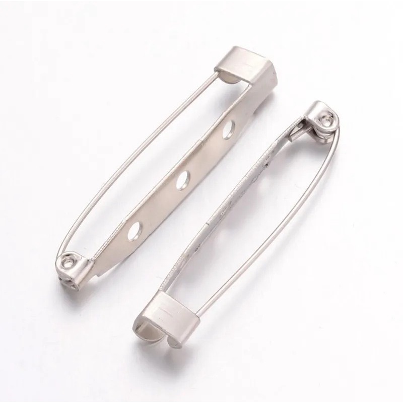 Set 10 Ghim cài áo trơn nhiều kích cỡ