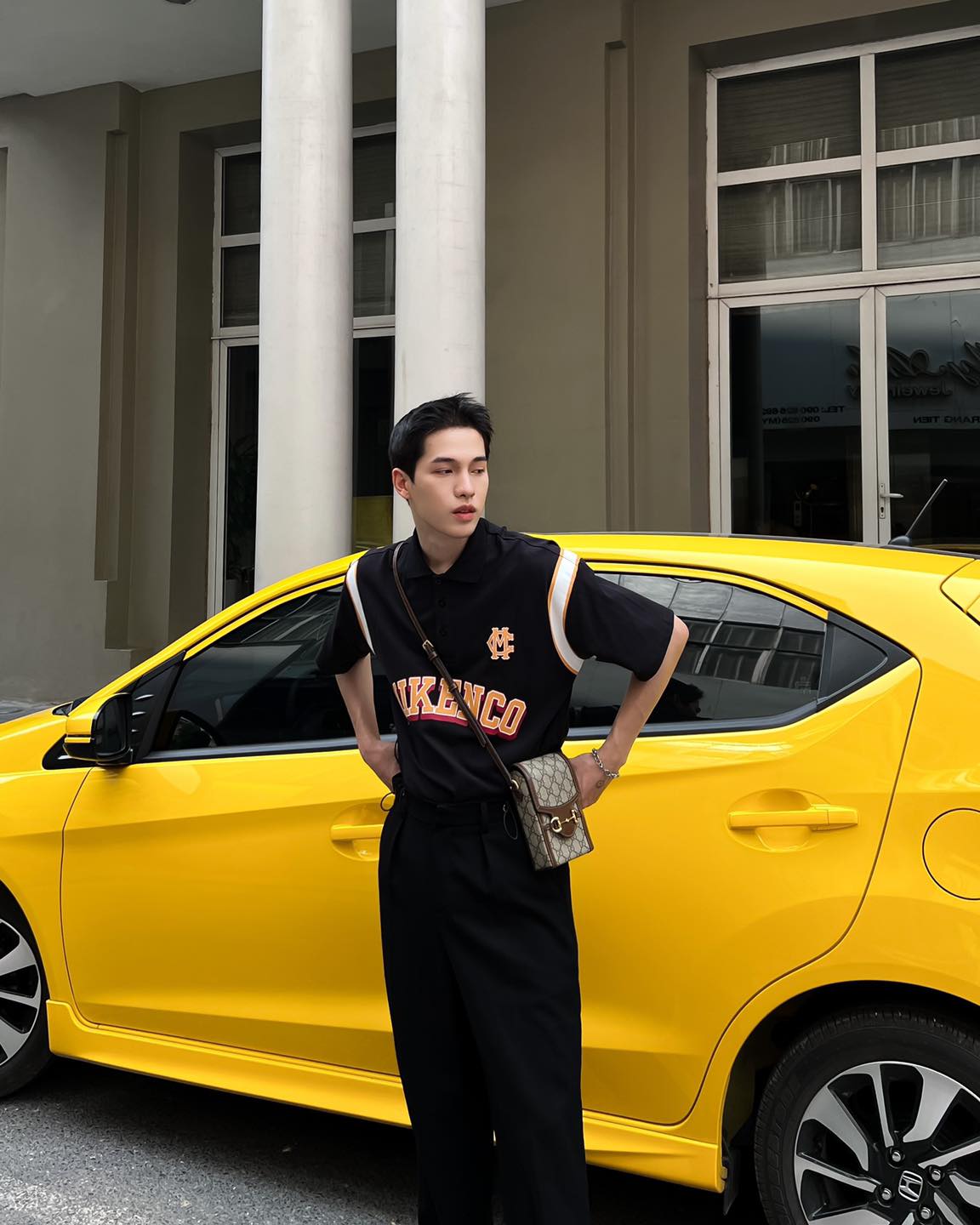 Áo phông nam MIKENCO Prime polo oversize