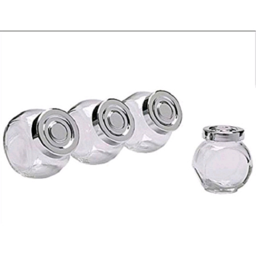 Combo 20 Hủ thủy tinh 2 đáy 50ml nắp Bạc