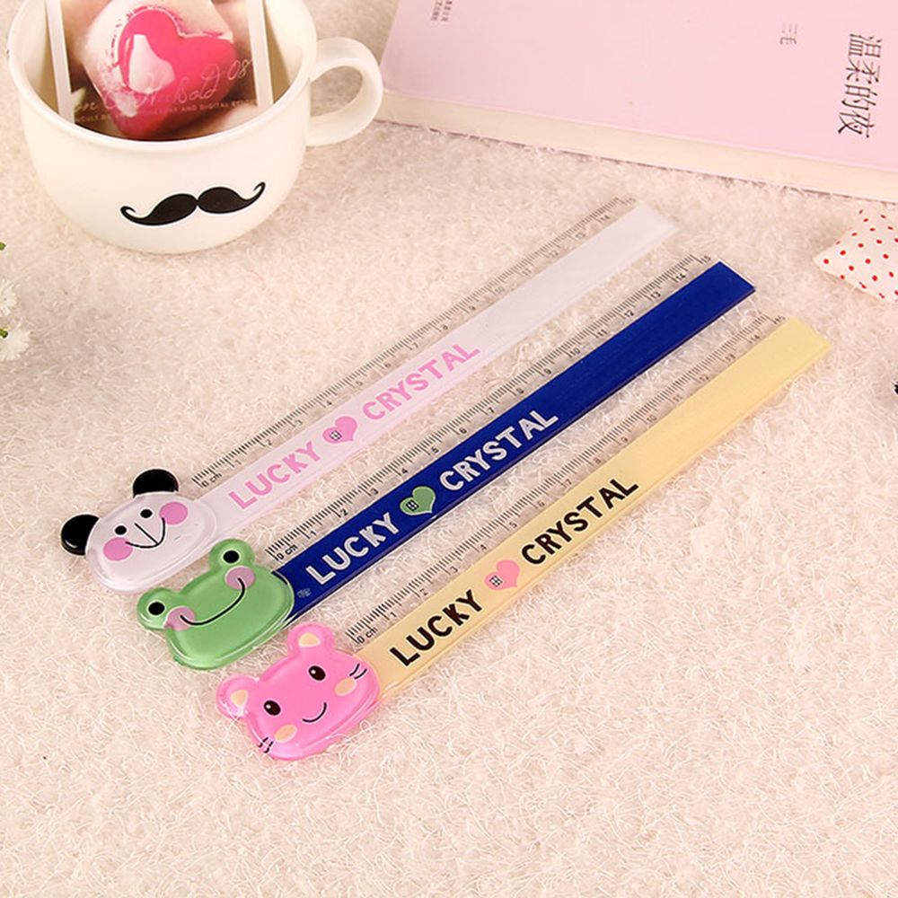 【TechGlobe】2Pcs/Pack Cute Kawaii Plastic Ruler Creative Cartoon Cat ...