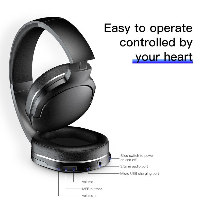 Tai nghe trùm tai không dây cao cấp baseus encok wireless headphone d02 - ảnh sản phẩm 7