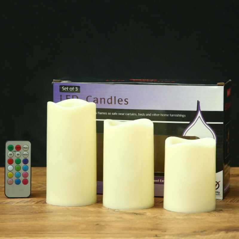 Remote LED Electronic Candle Light Flameless Candle LED Glass Candle