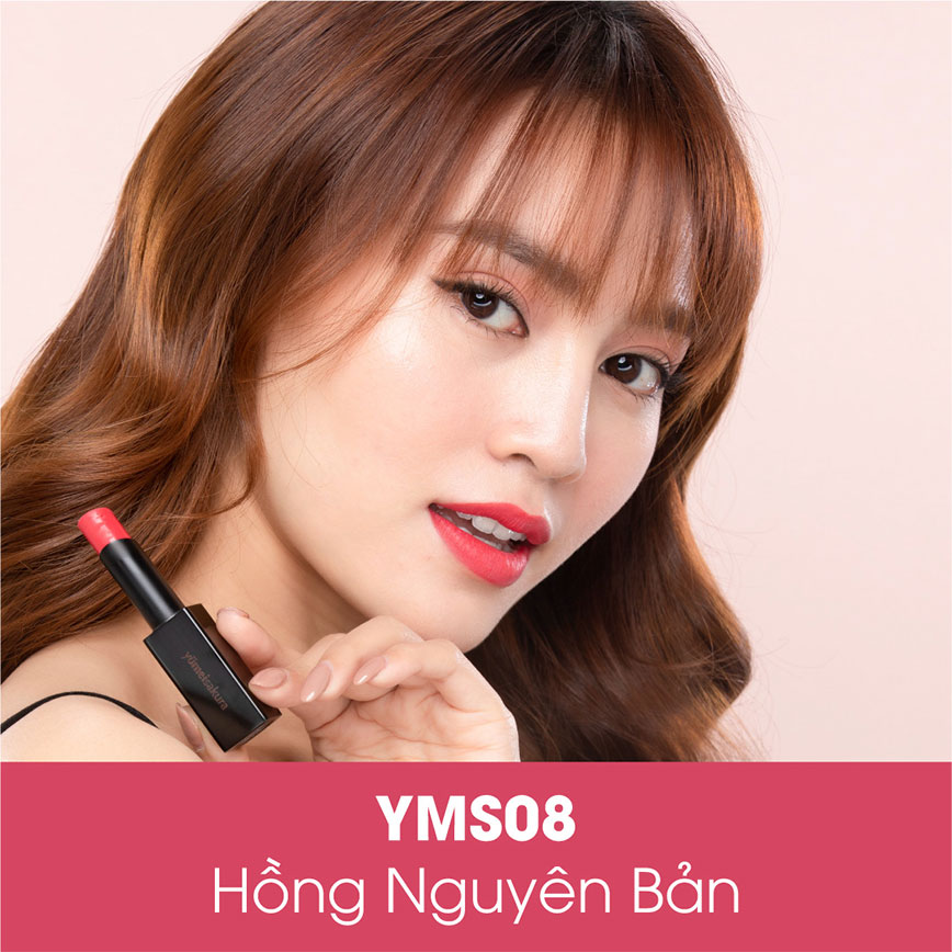 [SON YUMEISAKURA]Son Lì Matte Revolution YMS08 - Raspberry - Hồng nguyên bản