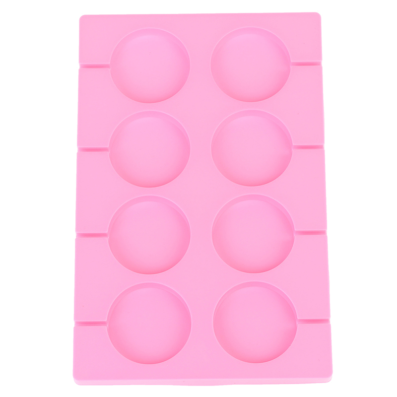 8 Holes Silicone Mold Big Round Lollipop Mold Cake Decorating Tools Kitchen Tool
