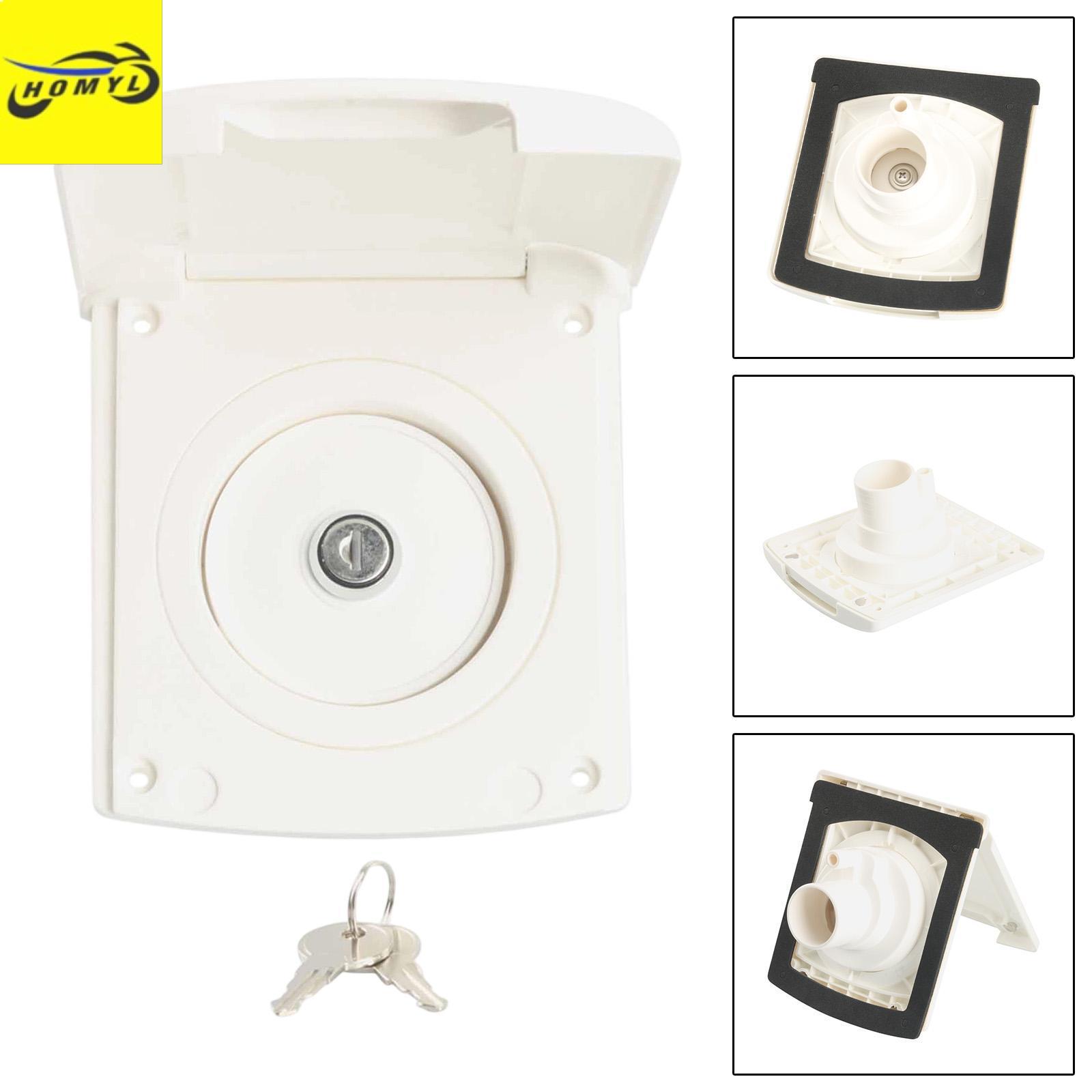 Homyl RV Cổng vào nước với nắp đậy khóa được.