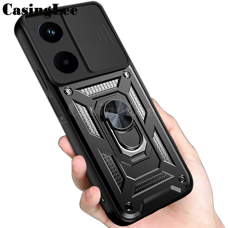 For infinix Note 40S Armor Ring Case Cover Car Holder Shockproof Camera Protection for infinix Note 40S Back Cover
