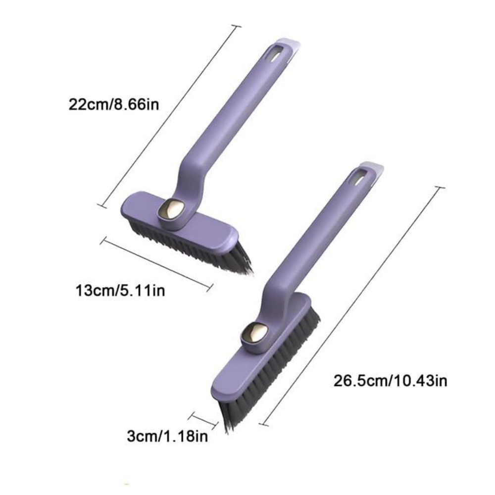 Kebidumei Multi-Function Rotating Crevice Cleaning Brush Kitchen Toilet Tile Joints Dead Angle Crevice Gap Cleaner Brush for Shower Floor