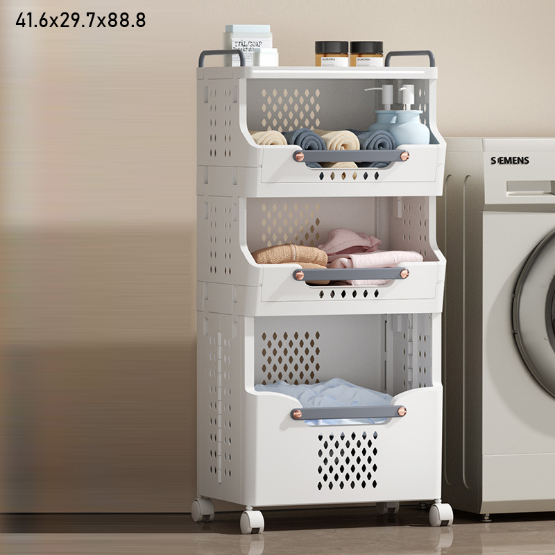 Foldable laundry basket, storage basket, household toilet storage rack, laundry basket, wall-mounted bathroom, large capacity dirty clothes basket