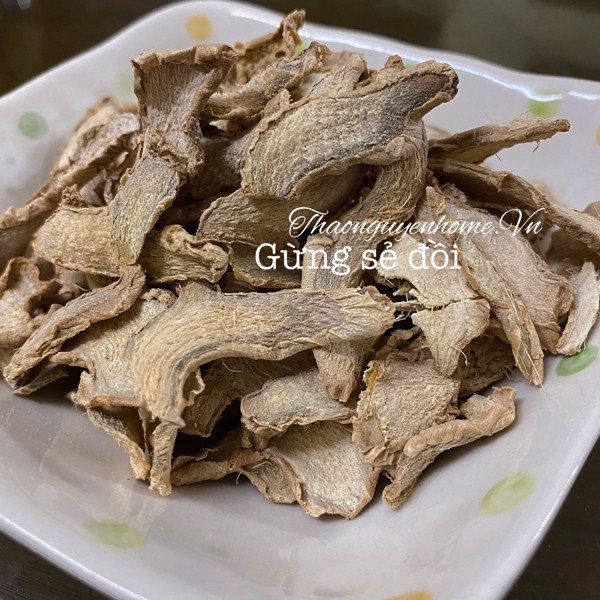 Gừng khô sấy lát (gừng sẻ đồi)