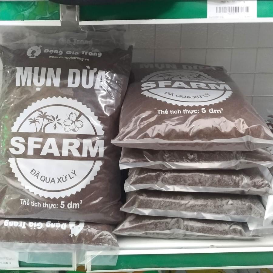 GIÁ THỂ MỤN DỪA ĐÃ QUA XỬ LÝ SFARM