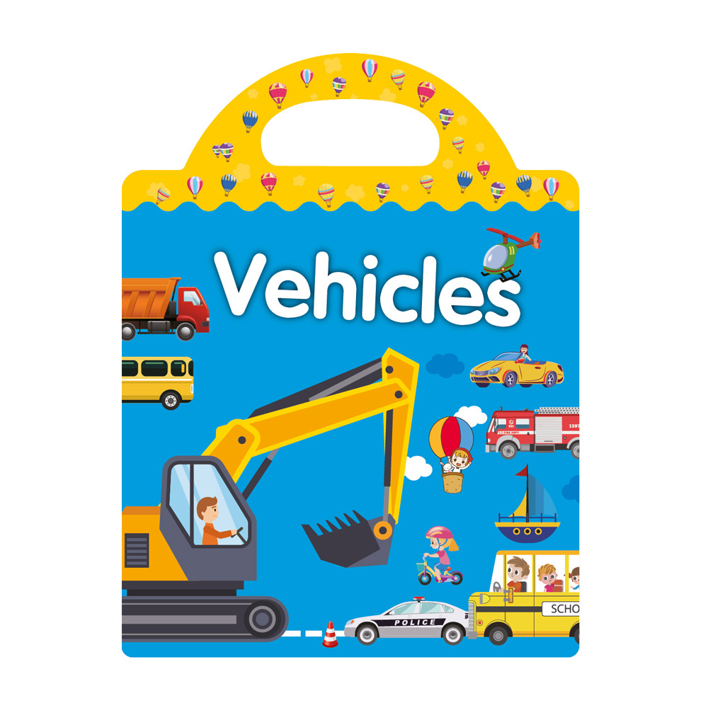 Sticker Books English Waterproof Reusable Educational Children Birthday Gift Kids Education Stickers Books Children Activity