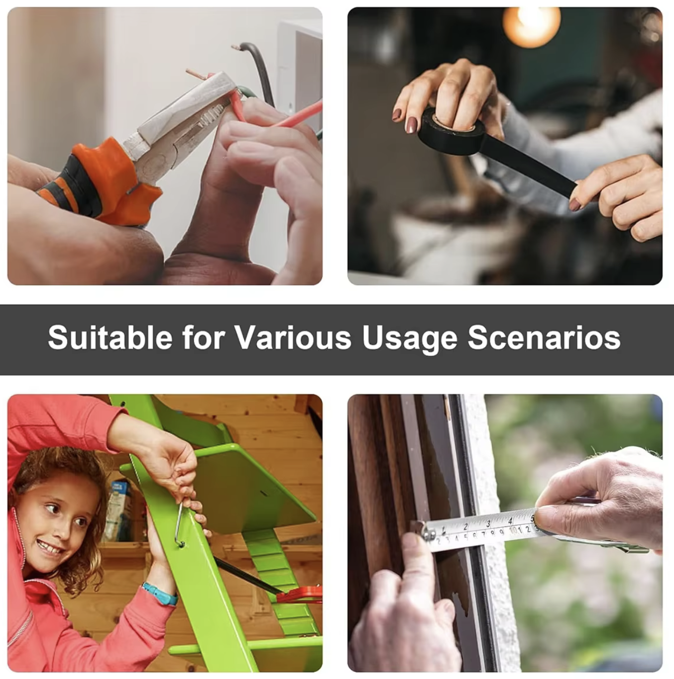 Complete 8-piece Tool Kit Professional Tool Box General Household Work Tool Box Repair Maintenance Metal Carpentry Tools. 