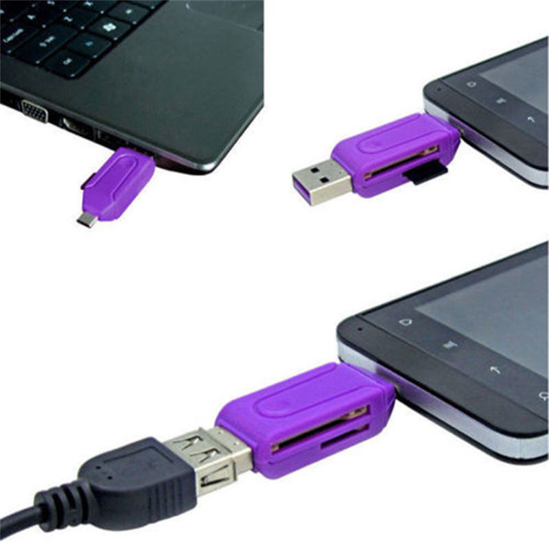 Usb Otg Header 【InnovateWorld】7 Colors 2 in 1 USB OTG Card Reader Universal Micro USB ...