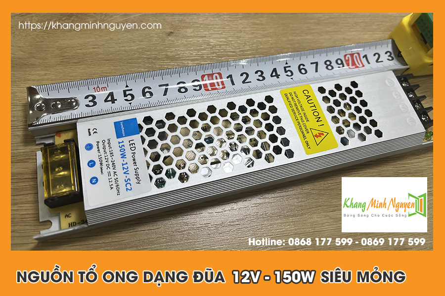 Nguồn tổ ong 12V 12,5A 150W