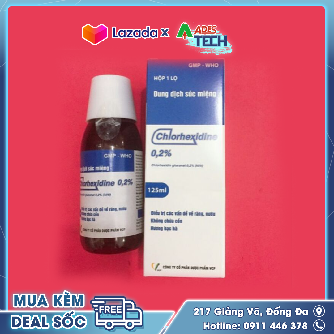 Dung dịch súc miệng CHLORHEXIDINE 0.2%