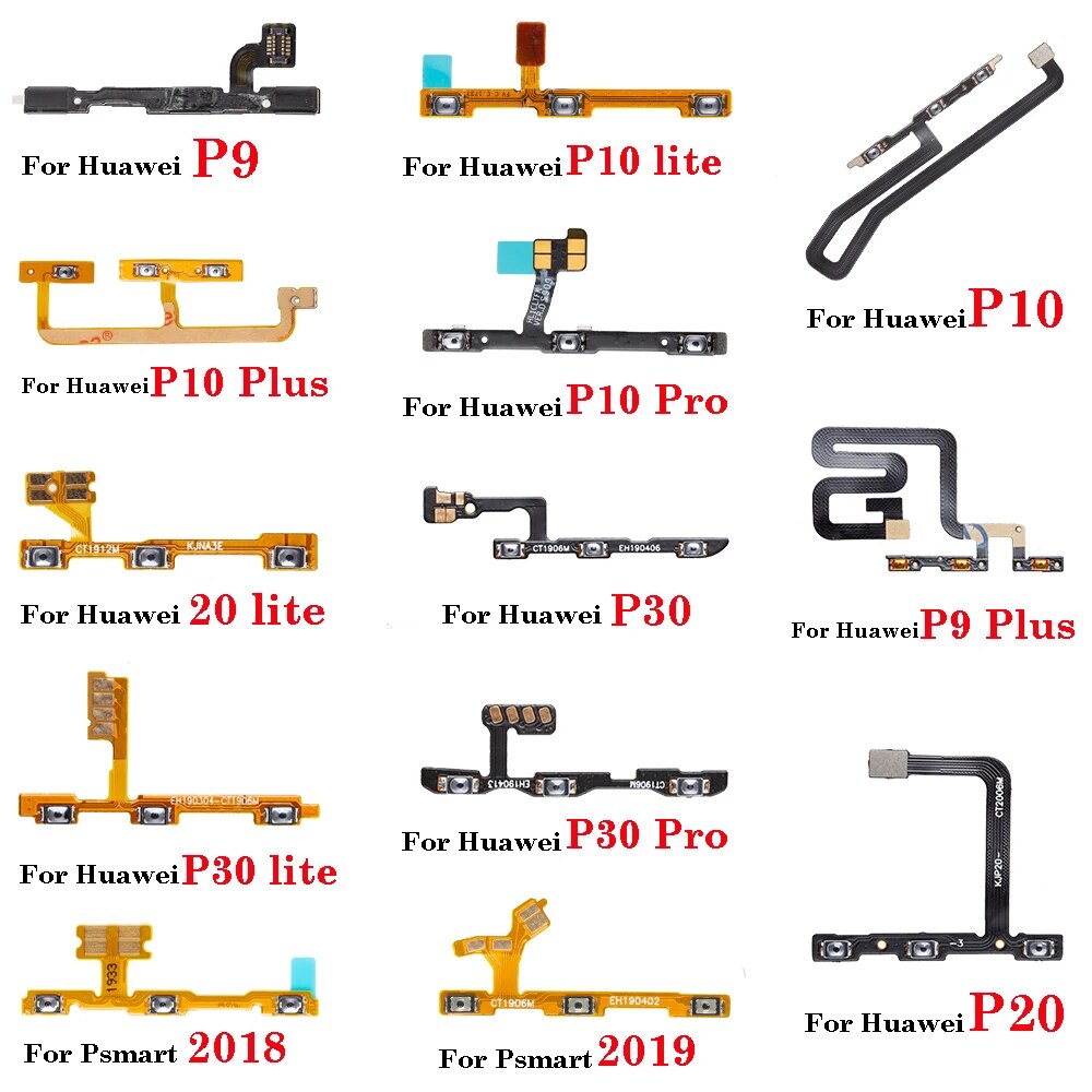 NEW%201Pcs%20Power%20Volume%20Switch%20Ribbon%20For%20Huawei%20P%20Smart%202018%202019%20P9%20P10%20P20%20P30%20lite%20Pro%20Plus%20ON%20OFF%20Button%20Key%20Flex%20Cable%20-%20Image%202