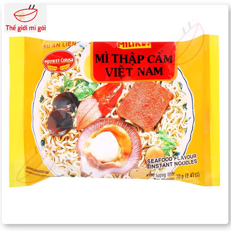 Mì thập cẩm Miliket (thùng 30 gói) loại 70g