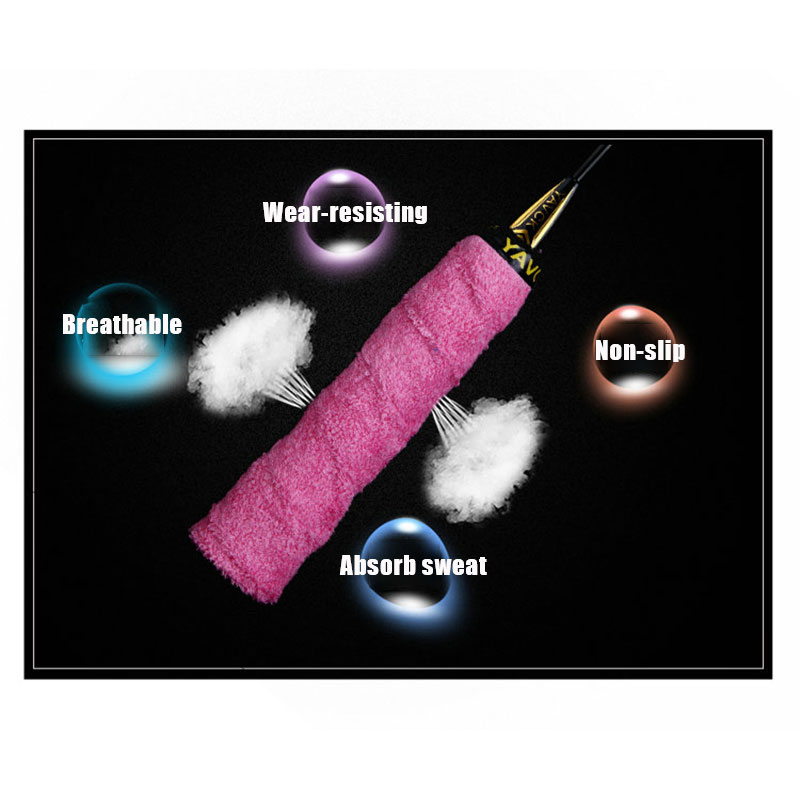 Batminton Racket Rope Anti-slip Towel Grip Badminton Racket Sweatband Overgrip Fishing Rod ...